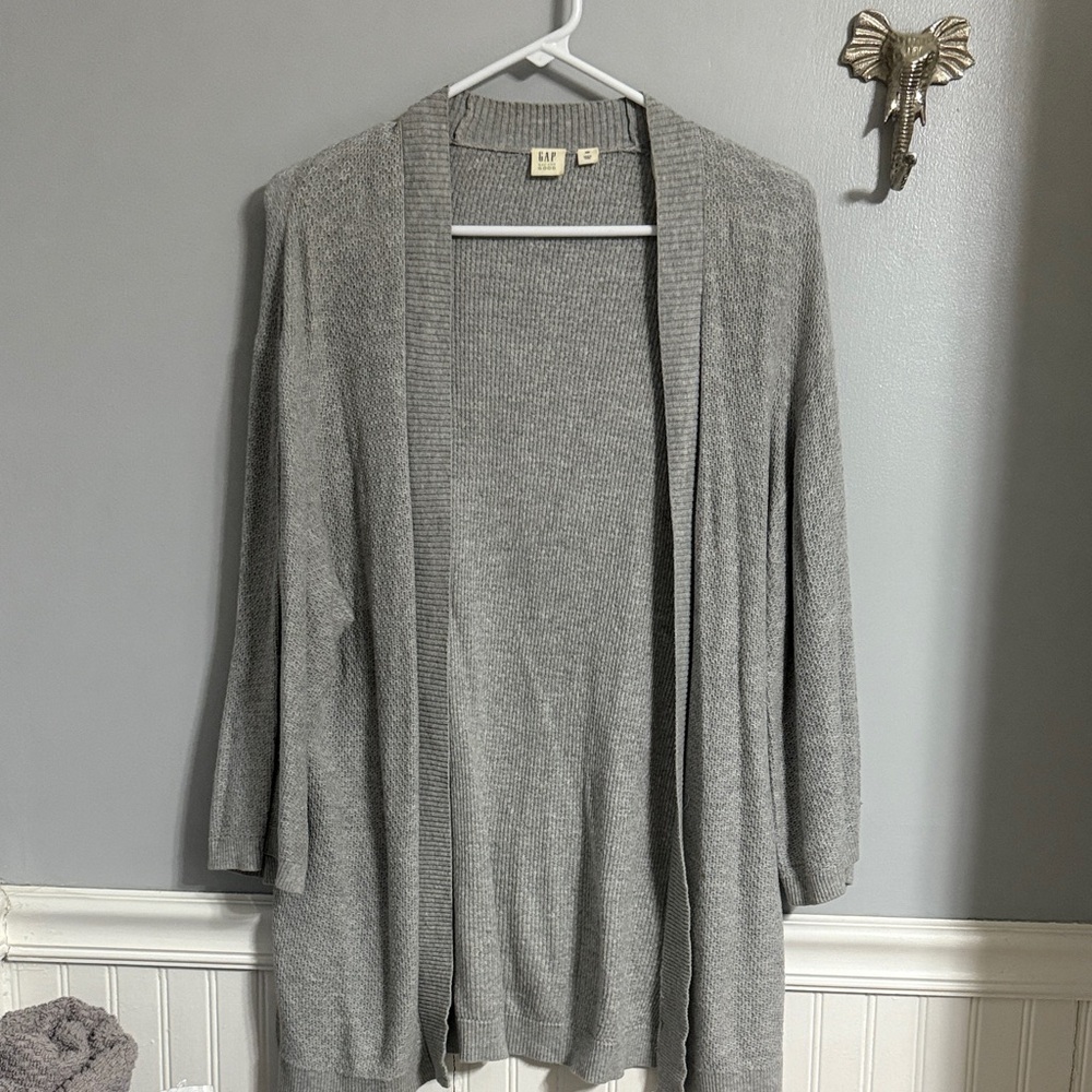 GAP Women's Gray Cardigan Sweater